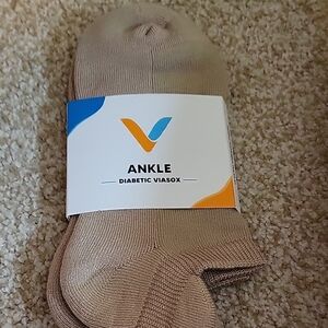 Tan Diabetic Ankle Socks for Men